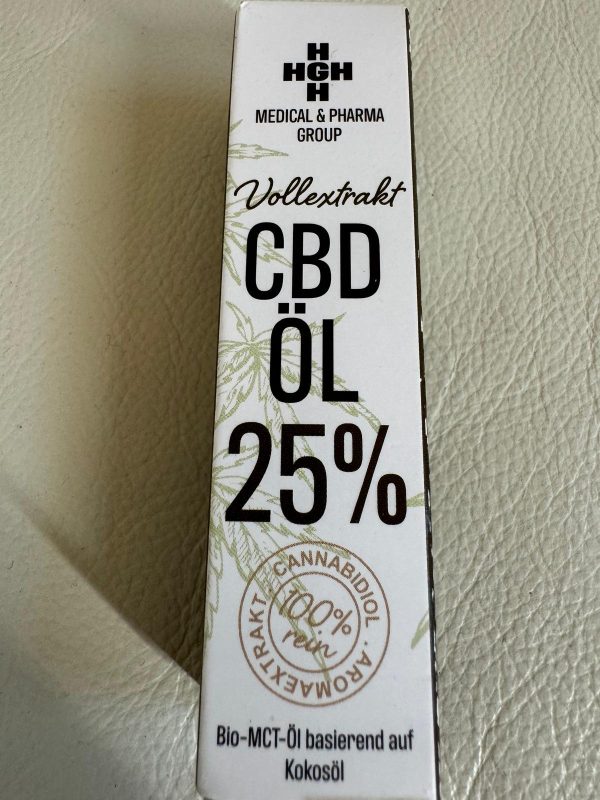 CBD Öl mit 25%CBD Vollextrakt in Kokosö